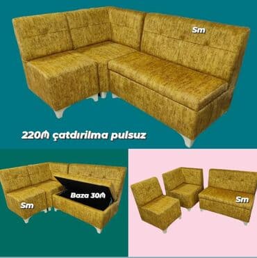 mətbəx ucun divan: Künc divan, Yeni, Bazasız, Şəhərdaxili pulsuz çatdırılma — 1