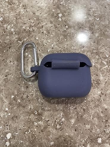 Mavi rəngli silikon qulaqcıq qabı üçün qoruyucu örtük. airpods 3 üçün — 1