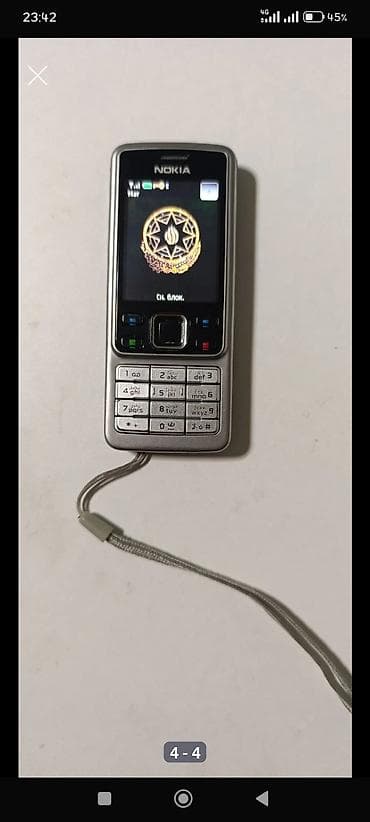 iran peçi şam: Nokia 6300 4G, rəng - Gümüşü, Düyməli — 1