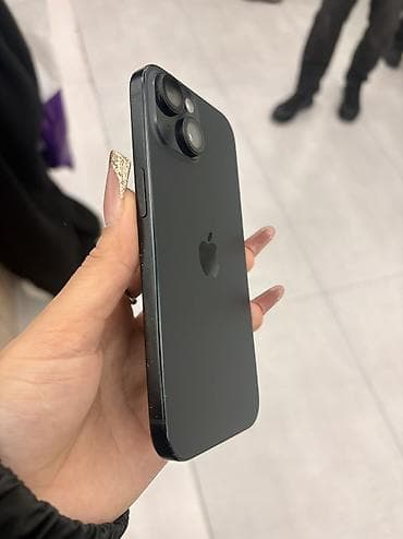 iphone 15 sade: IPhone 15, 128 GB, Black Titanium, Zəmanət, Simsiz şarj, Face ID — 2
