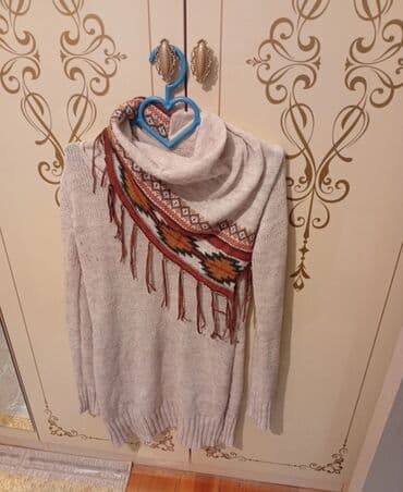 женские весенние кофты: Qadın geyim dəsti – 4 məhsul 1) Açıq boz trikotaj uzun sviter - — 1