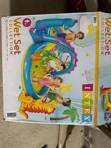 Uşaq üçün şişmə “Dino Park” su hovuzu və oyun meydançası 111 azn — 6