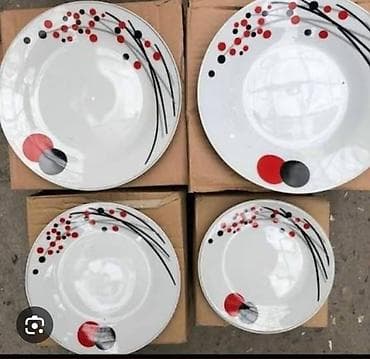 hamam krantı: Nahar dəsti, rəng - Ağ, Keramika — 1