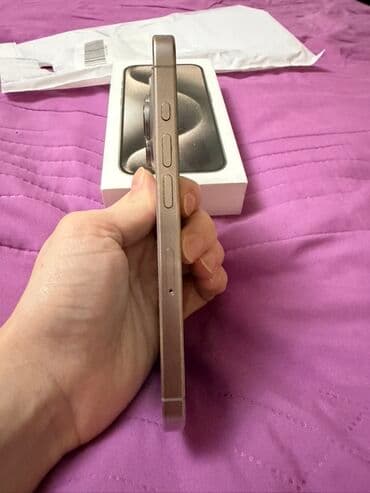 IPhone 15 Pro, 128 GB, Natural Titanium, Simsiz şarj — 2