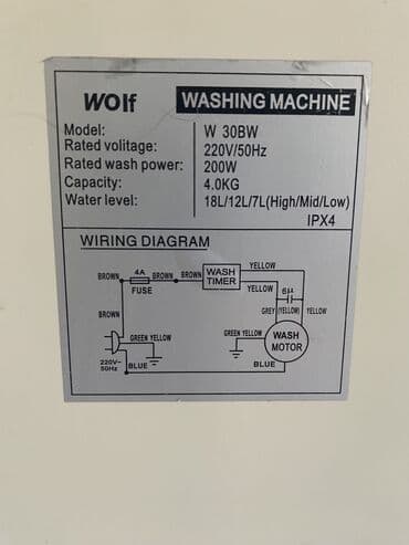 planşet satışı: Стиральная машина Wolf, 4 кг, Новый, Полуавтоматическая, Без сушки, Нет кредита, Самовывоз — 4