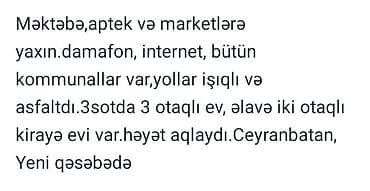 sibrizde evler: 3 otaqlı, 120 kv. m, Kredit yoxdur, Orta təmir — 1