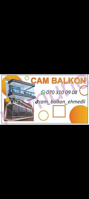 Balkonlar üçün sürüşən və qatlanan şüşə sistemlərinin (cam balkon) lalafo.az -da Balkonlar üçün sürüşən və qatlanan şüşə sistemlərinin (cam balkon)