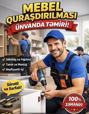 giris qapi: Mebel quraşdırılması və ünvanda təmiri xidməti - Sökülüş və yığılma - — 1