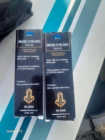 Məhsul: Minoxidil 5% Pak Darou – topical məhlul (applikatorla) Həcm — 2