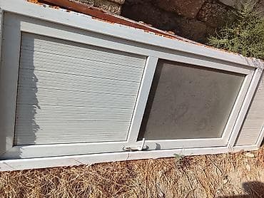 jaluzi qapı: PVC sürgülü balkon/qapı sistemi - Material: ağ rəngli PVC profil - — 1