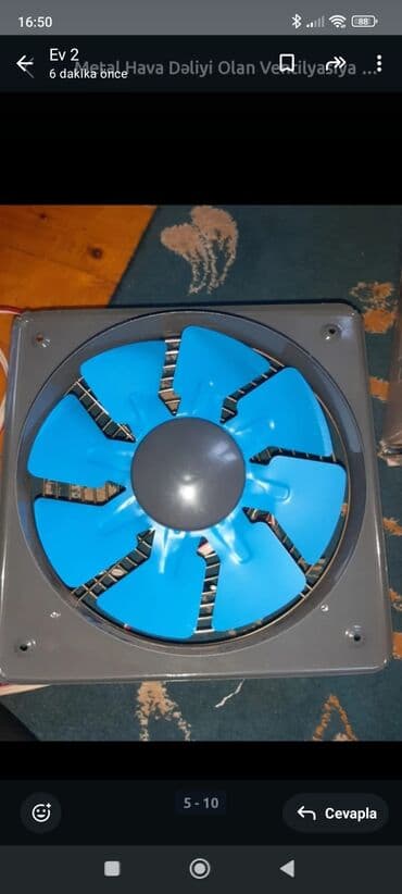 Краны водонагреватели: Məhsul: Ventilyatorlar dəsti - Kvadrat metal korpuslu mətbəx/hamam — 2