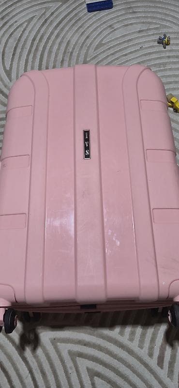 Maskalar, eynəklər: Məhsul: IVS brend səyahət çamadanı - Rəng: açıq çəhrayı - Korpus — 1