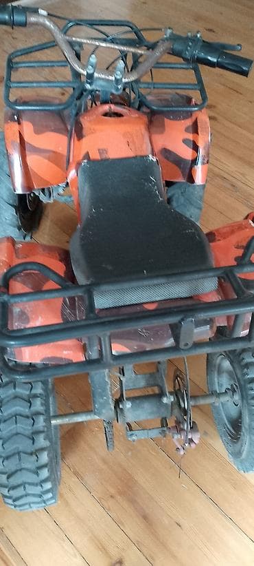 dort teker motor: Uşaq/yeniyetmə üçün mini ATV kvadrosikl - Gövdə rəngi: narıncı-qara — 3