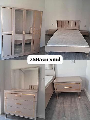 karaca баку: Yataq otağı dəsti Dəst tərkibi: - 4 qapılı qarderob – iki aynalı orta — 1