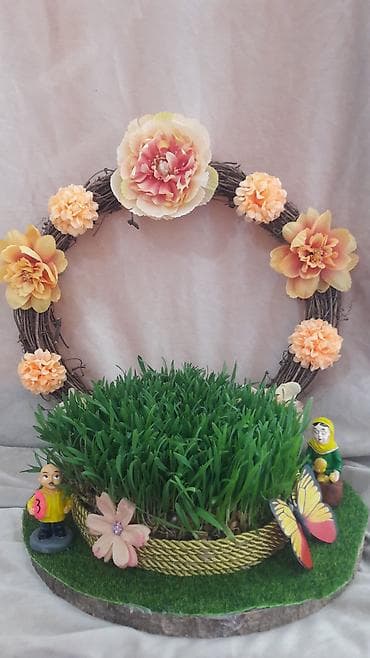 Pastel dəstləri: Baharın ən gözəl simvolu – səməni 🌿 Zövqlü dekor, əl işi çələng və — 1