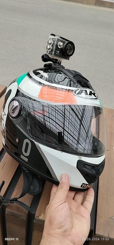 mercedes şam disk: Motosiklet dəbilqəsi + aksessuarlar dəsti 4K kamera ilə marşrutunuzu — 2