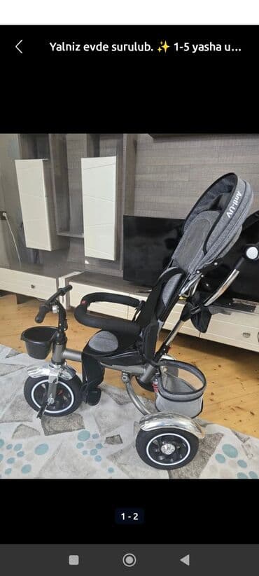 velosiped işlənmiş: Uşaq üçtəkərli velosipedi 1–5 yaş arası uşaqlar üçün nəzərdə tutulub — 1