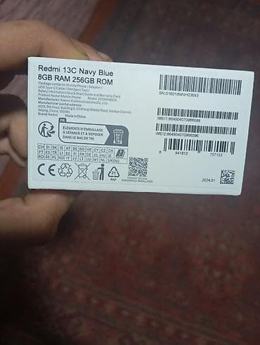 nokia ikinci el: Redmi 13C, 256 GB, rəng - Göy, Zəmanət — 1