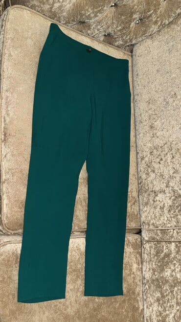 Üst geyimi: Qadın şalvarı – zümrüd-yaşıl rəng klassik - Model: Klassik, düz — 1