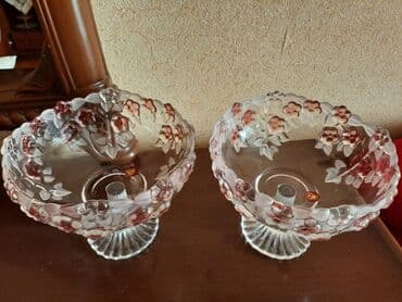 şef qaplarl: Məhsul: Alman istehsalı orijinal şüşə vazalar (2 ədəd) - Brend/işarə — 5