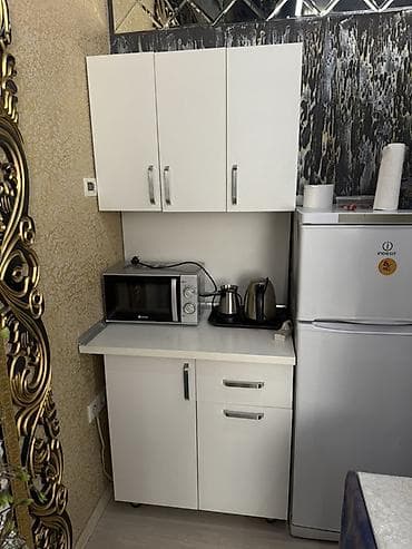 şkaf kuxna: Mətbəx üçün yığma şkaf dəsti - Rəng: ağ - Üst modullar: 3 qapılı asma — 1