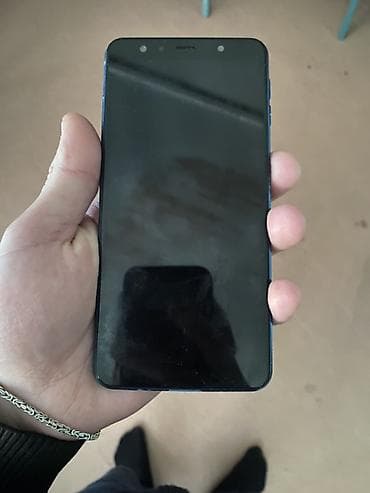 honor 8 qiymeti: Samsung Galaxy A7 2018, rəng - Mavi, Barmaq izi — 1