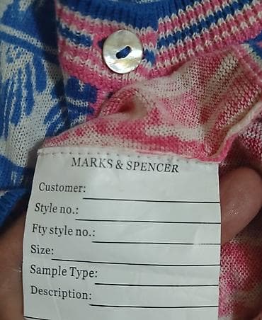 Şortlar: Marks & Spencer qadın kardiqanı - Model: düyməli, dairəvi yaxalı — 2