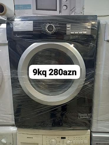 Paltaryuyan maşın 9 kq, Avtomat, Qurutmasız, Kredit yoxdur