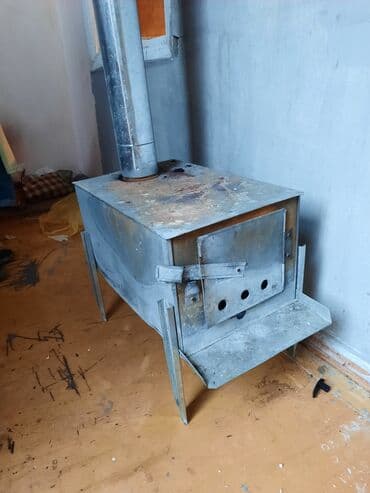 yemək qızdıran: Metall qaz peçi . turbasıda var - Material: qalın sinklənmiş metal — 1