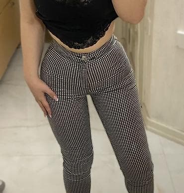 qara cins: Şalvar, Bershka, 2XS, rəng - Qara — 2