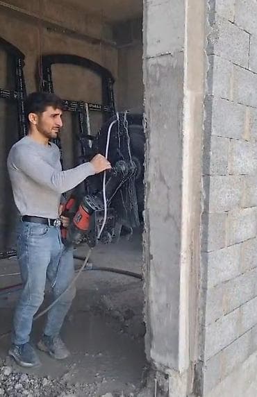 Услуги по строительству и ремонту: Beton kəsimi və deşilməsi xidməti - Dəqiq və tozsuz kəsim: monolit — 1