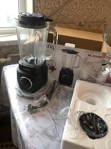 blender: ELOEK stolüstü blender seti Xüsusiyyətlər: - Şüşə qab: qalın, ölçü — 7