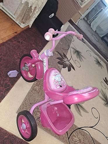 kreditle velosiped satisi: Uşaq üçtəkərli velosipedi - Rəng: çəhrayı/bənövşəyi tonlarda - 3 — 4