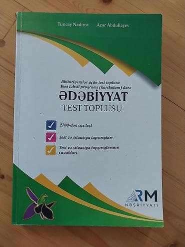 Testlər: Məhsul: “Ədəbiyyat – Test Toplusu” (Abituriyentlər üçün, yeni təhsil — 1