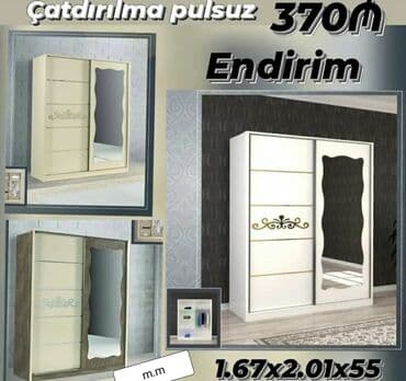 Yeni, Kupe, 4 qapılı Düz dolab, Qarderob, paltar dolabı, Azərbaycan lalafo.az -da Yeni, Kupe, 4 qapılı Düz dolab, Qarderob, paltar dolabı, Azərbaycan