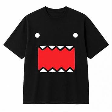 gəlin paltarları: Qara rəngli qısaqol uniseks T‑shirt geyinilməyib sadece sipariş — 1