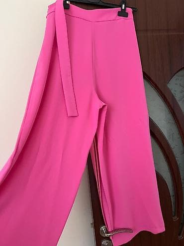 Plaşlar: Məhsul: Çəhrayı plisse detallı şalvar-etek 40 razmer alinib 100 — 3