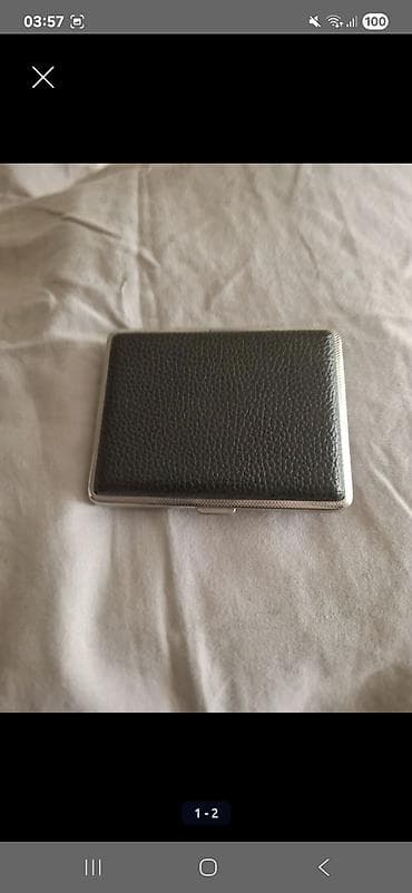 Metal siqaret etui - Material: möhkəm metal karkas, qapaq hissəsi