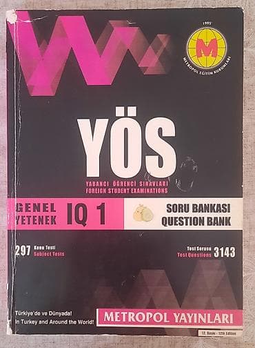YÖS (Yabancı Öğrenci Sınavları) – Genel Yetenek IQ 1 Soru Bankası lalafo.az -da YÖS (Yabancı Öğrenci Sınavları) – Genel Yetenek IQ 1 Soru Bankası
