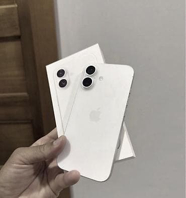 IPhone 16, 128 GB, Ağ, Zəmanət, Simsiz şarj, Face ID lalafo.az -da IPhone 16, 128 GB, Ağ, Zəmanət, Simsiz şarj, Face ID