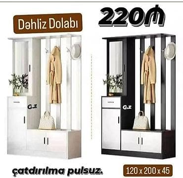seyfi qapi: Düz dolab, Dəhliz üçün, Paltar üçün, Açılan, Korpuslu, 1 qapı — 1