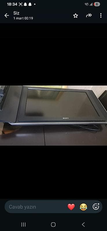 panel radiator: Sony Bravia LCD televizor - Ekran: təxminən 26–32 düym LCD panel — 3
