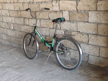 qız velosiped: İşlənmiş Şəhər velosipedi Stels, 24", sürətlərin sayı: 1, Pulsuz çatdırılma — 6