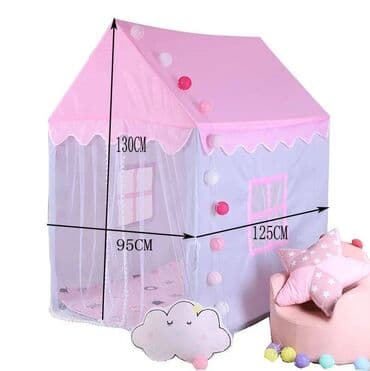 uşaq cadırı: ♥️Uşaq çadırı (Ev) 💵 Qiyməti 40 manat 🚚 Şəhər daxili çatdırılma pulsuz — 4