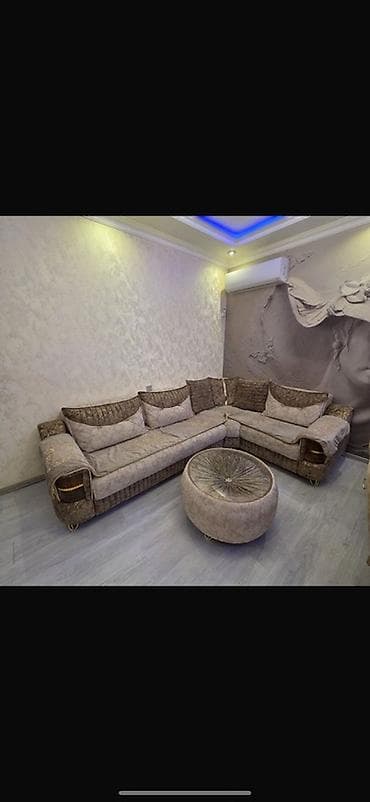 masa və oturacaq dəsti: Divan 750azn Masazir 4232 leli L‑formal “L” künc divan dəsti - — 1