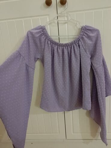 qadin kostyumlari modelleri: 👚Bənövşəyi rəngdə qadın bluzu ⭐ Yenidir, Türkiyədən alınıb - Model — 7