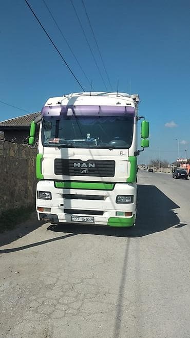 avtobuslar ve xususi texnikalar: MAN TGA 18.430 yük maşını və tentli yarımqoşqu dəst satılır — 2