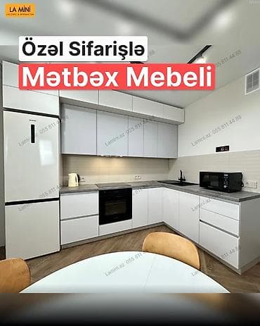 3d defter: Özəl sifarişlə hazırlanmış müasir mətbəx mebeli - Minimalist dizayn — 1