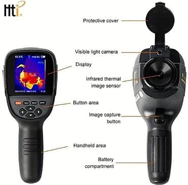 hdmi kabel android: Termal görüntü kamerası. Model: HTI HT-18+ Temperaturu ölçmək və — 6