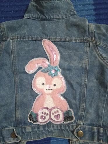 ailevi dest geyimler: Uşaq geyim dəsti - Cins jilet: Ön hissədə “T.B. FASHION” yazılı dekor — 2